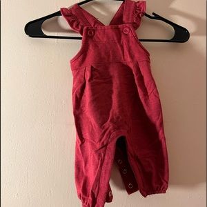 carters 3 month red overalls